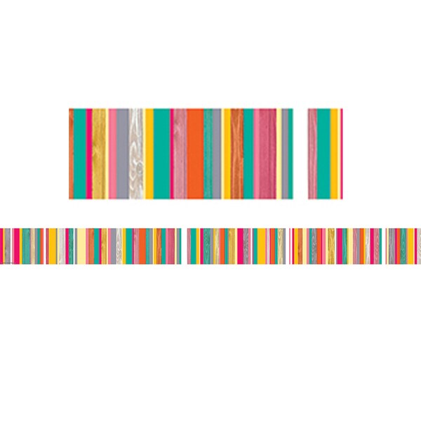 Teacher Created Resources Tropical Punch Straight Border Trim, 35 Feet/Pack, PK6 TCR2658 - main